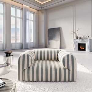 LINEN Stripes Grey Sand