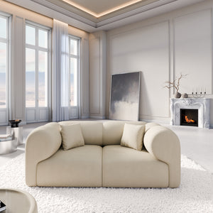 REAL LEATHER Beige