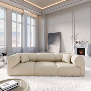 REAL LEATHER Beige