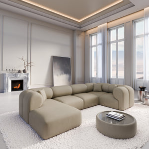 REAL LEATHER Dark Beige