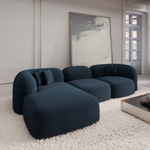 CORD VELVET Dark Blue