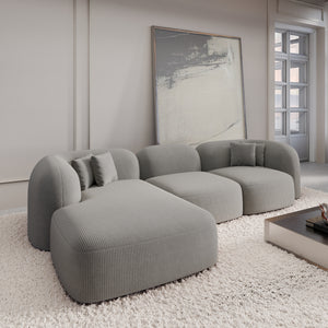CORD VELVET Light Grey
