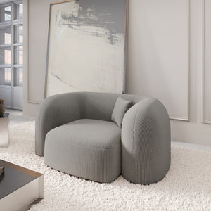 CORD VELVET Light Grey