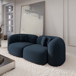 CORD VELVET Dark Blue