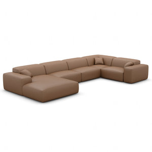 REAL LEATHER Choco Brown