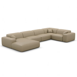 REAL LEATHER Dark Beige