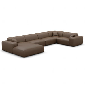 REAL LEATHER Dark Brown