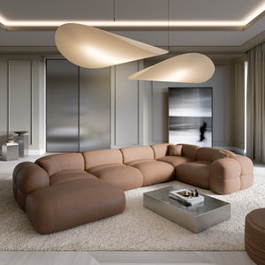 REAL LEATHER Choco Brown