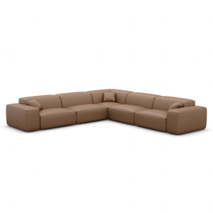 REAL LEATHER Choco Brown