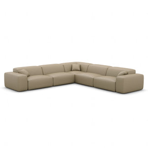 REAL LEATHER Dark Beige