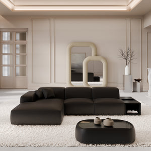 REAL LEATHER Black