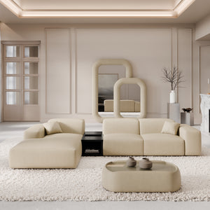 REAL LEATHER Beige
