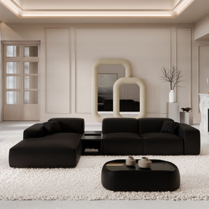 REAL LEATHER Black