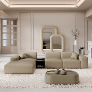 REAL LEATHER Dark Beige