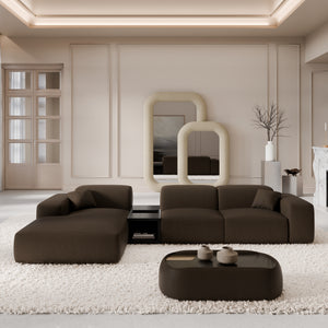 REAL LEATHER Dark Brown