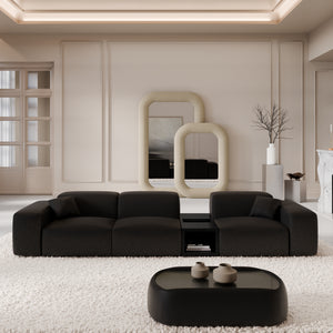 REAL LEATHER Black