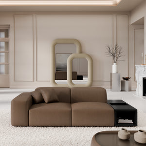 REAL LEATHER Choco Brown