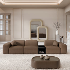REAL LEATHER Choco Brown