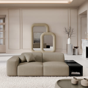 REAL LEATHER Dark Beige