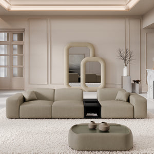 REAL LEATHER Dark Beige
