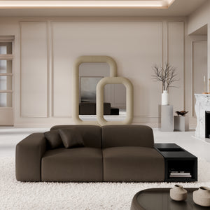 REAL LEATHER Dark Brown