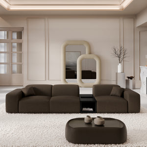REAL LEATHER Dark Brown