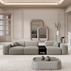 STRUCTURED FABRIC Light Grey