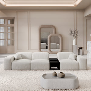 STRUCTURED FABRIC White