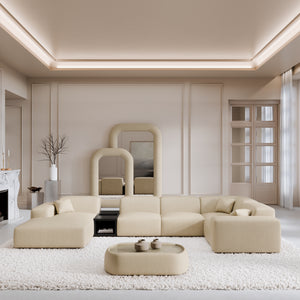 REAL LEATHER Beige