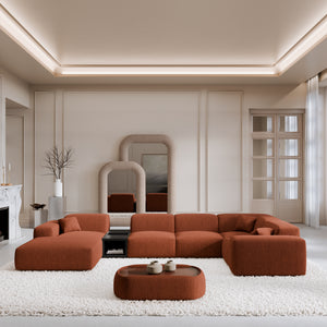 STRUCTURED FABRIC Terracotta