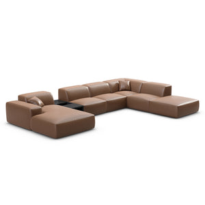 REAL LEATHER Choco Brown