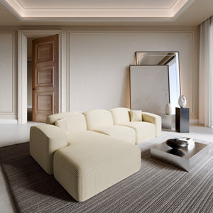 CORD VELVET Light Beige