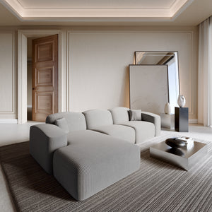 CORD VELVET Light Grey
