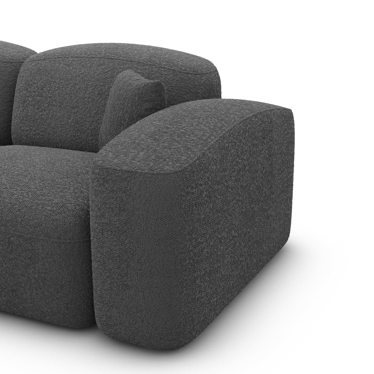 Sofa Opatia 3 Seater - BOUCLE Graphite - Closeup