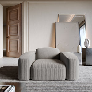 CORD VELVET Light Grey