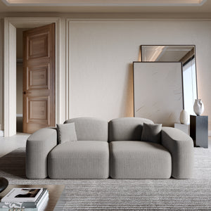 CORD VELVET Light Grey