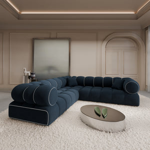 CORD VELVET Dark Blue