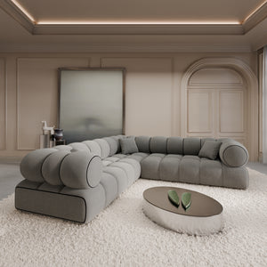 CORD VELVET Light Grey