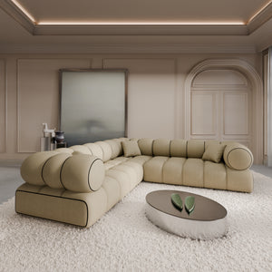 REAL LEATHER Beige