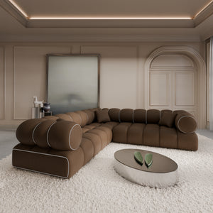 REAL LEATHER Choco Brown