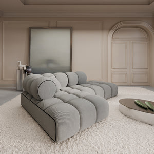 CORD VELVET Light Grey
