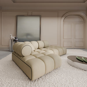 REAL LEATHER Beige