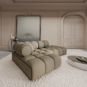 REAL LEATHER Dark Beige