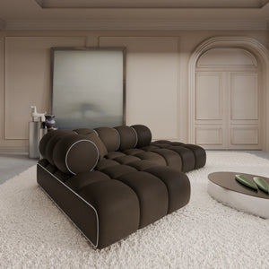 REAL LEATHER Dark Brown