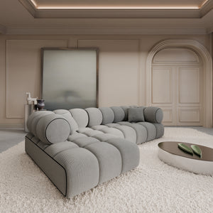CORD VELVET Light Grey