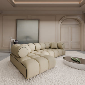 REAL LEATHER Beige
