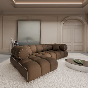REAL LEATHER Choco Brown