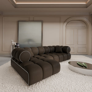 REAL LEATHER Dark Brown