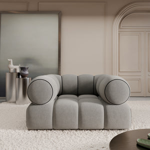 CORD VELVET Light Grey