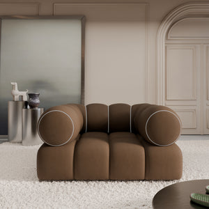 REAL LEATHER Choco Brown